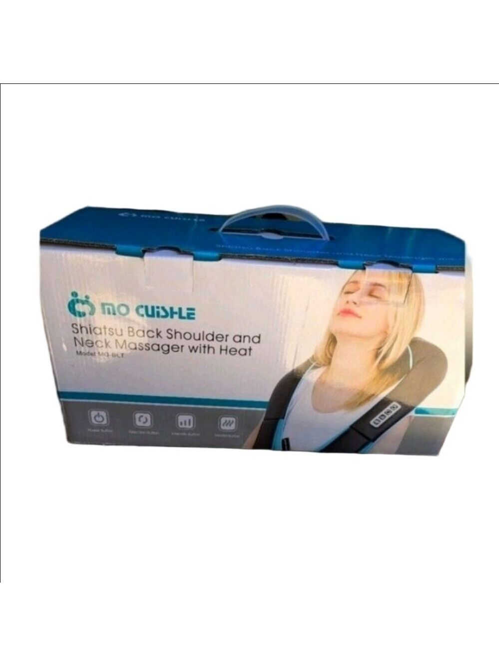 Mo‎ Cuishle Shiatsu Back Shoulder and Neck Massager with Heat, Electric. New